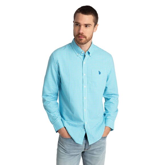 U.S. Polo Assn. Men's Long Sleeve Officewear Buttondown Oxford Shirt Size M - Picture 1 of 8